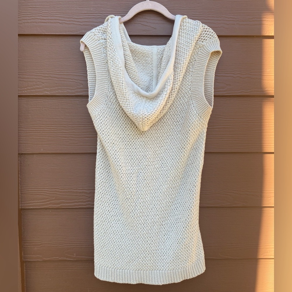 Free People Wet Plaster Neutral Color Ainsley Sweater Mini Dress Size Small - Picture 5 of 7